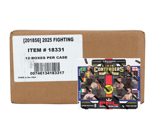 2025 Panini Contenders Professional Fighters League PFL Hobby 12-Box Case