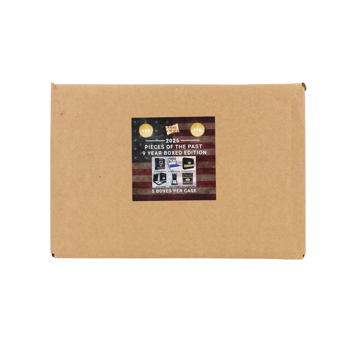2025 Pieces of the Past 9 Year Boxed Edition Hobby 5-Box Case