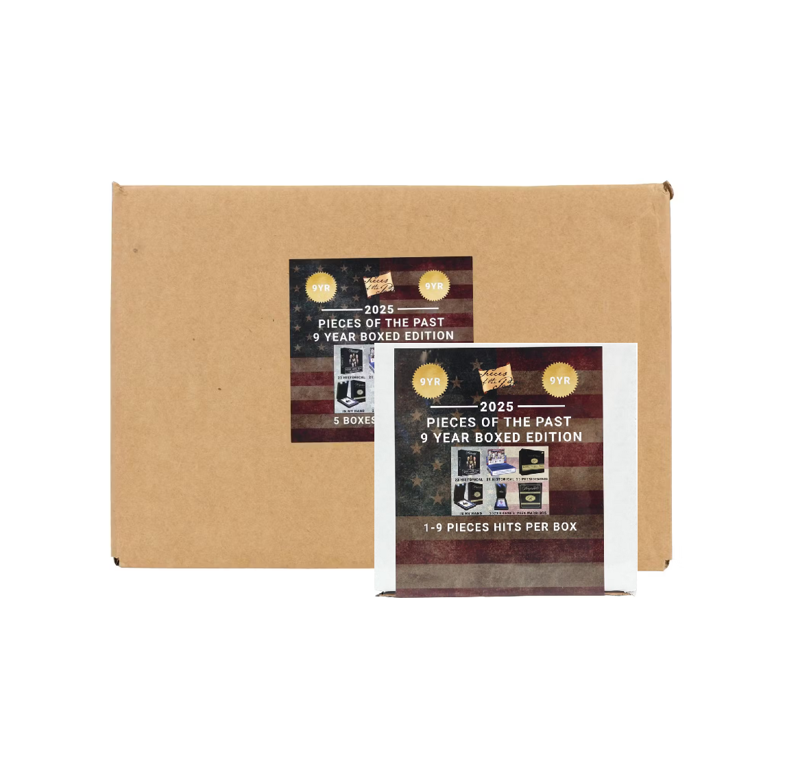 2025 Pieces of the Past 9 Year Boxed Edition Hobby 5-Box Case