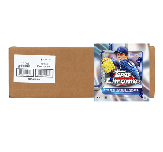 2025 Topps Chrome Baseball Mega 20-Box Case