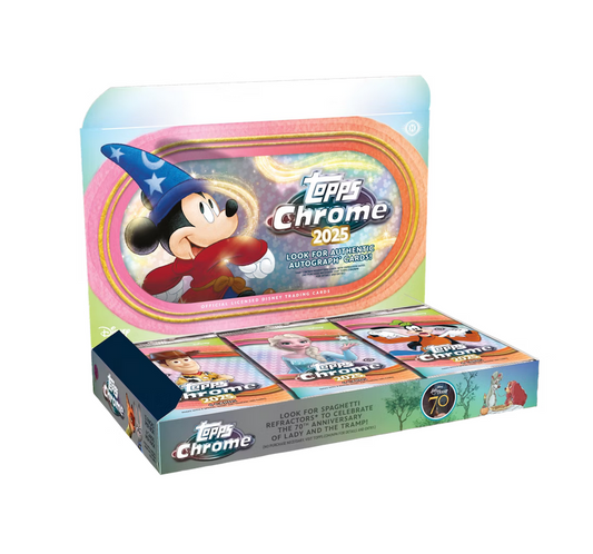 2025 Topps Chrome Disney Hobby 12-Box Case