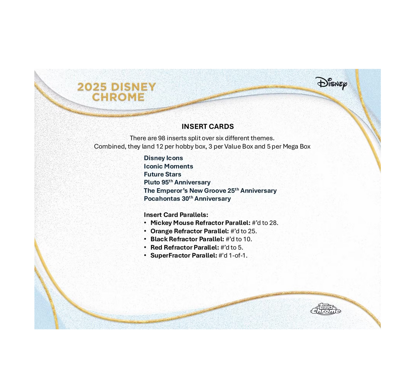 2025 Topps Chrome Disney Mega Box