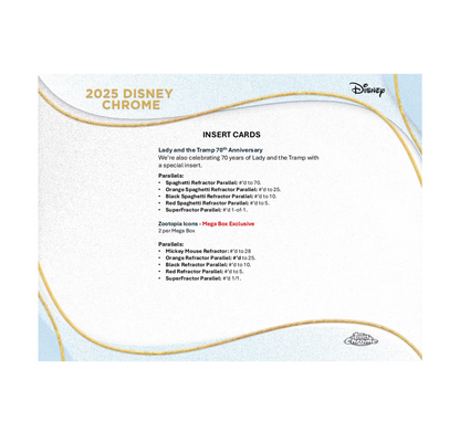 2025 Topps Chrome Disney Mega Box