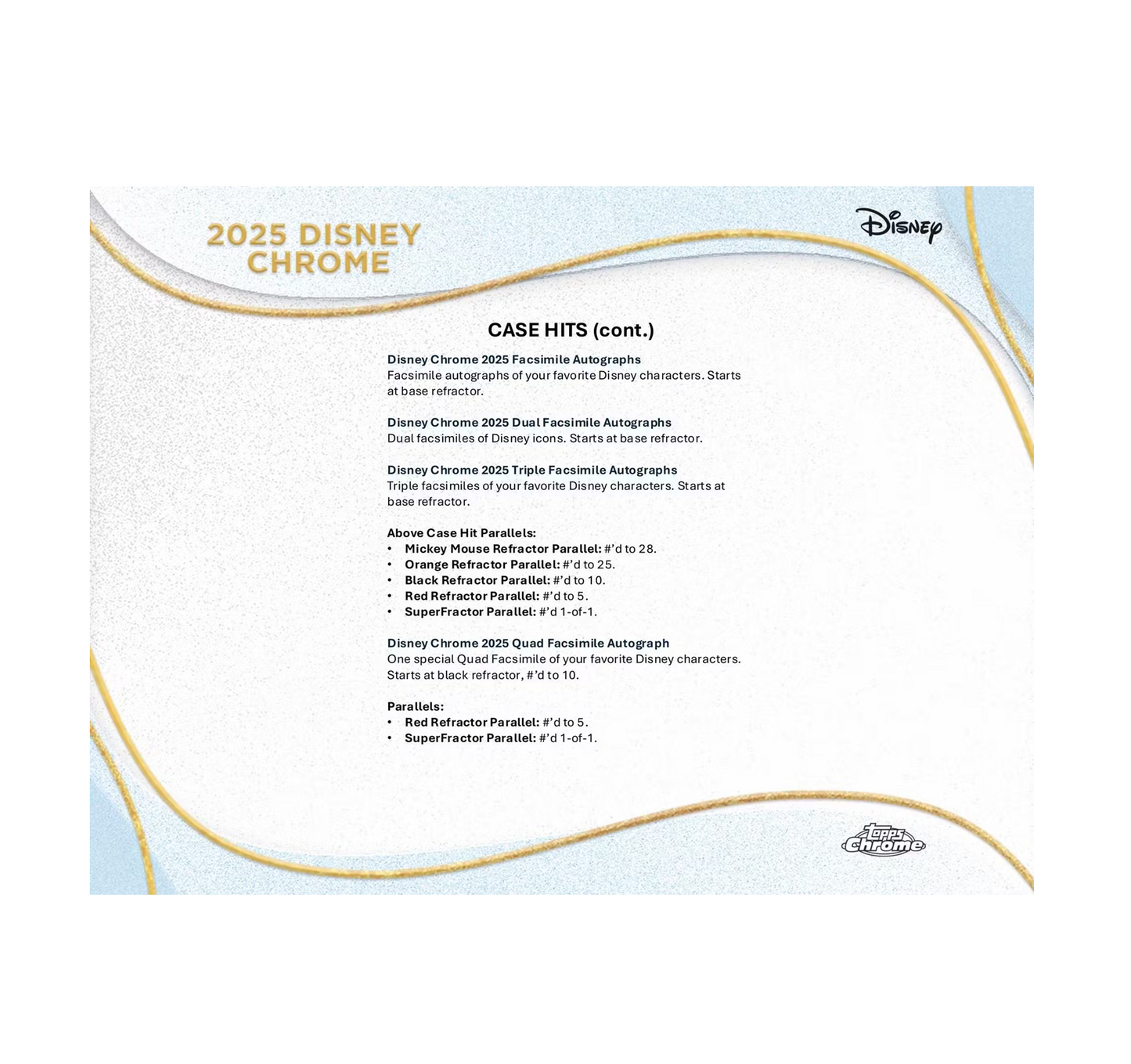 2025 Topps Chrome Disney Mega Box