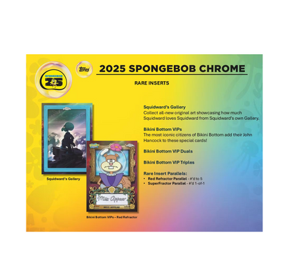 2025 Topps Chrome Spongebob Squarepants 25th Anniversary Hobby Box