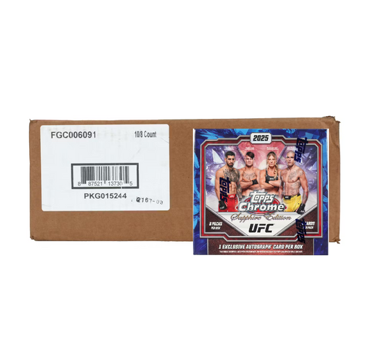 2025 Topps Chrome UFC Sapphire Edition 10-Box Case