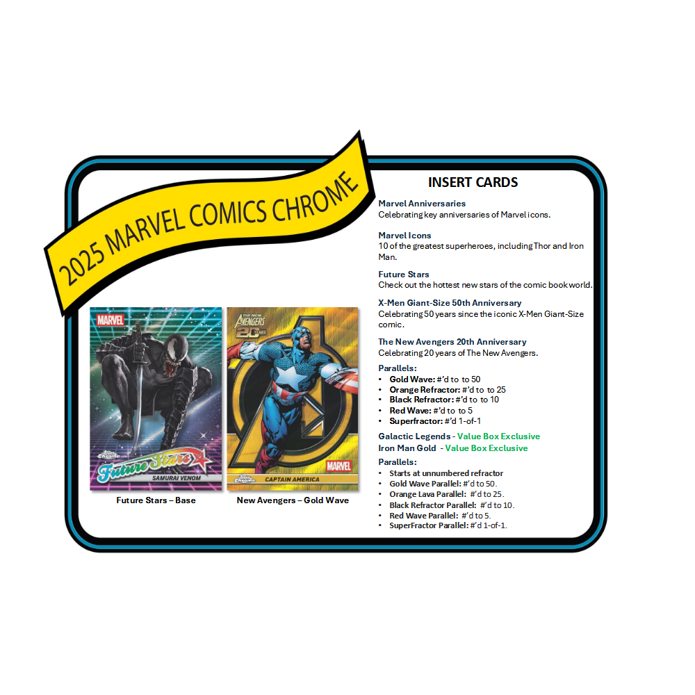 2025 Topps Marvel Chrome Blaster Box
