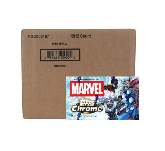 2025 Topps Marvel Chrome Hobby 12-Box Case