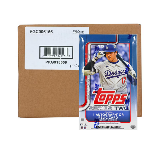 2025 Topps Series 2 Baseball Hobby 12-Box Case