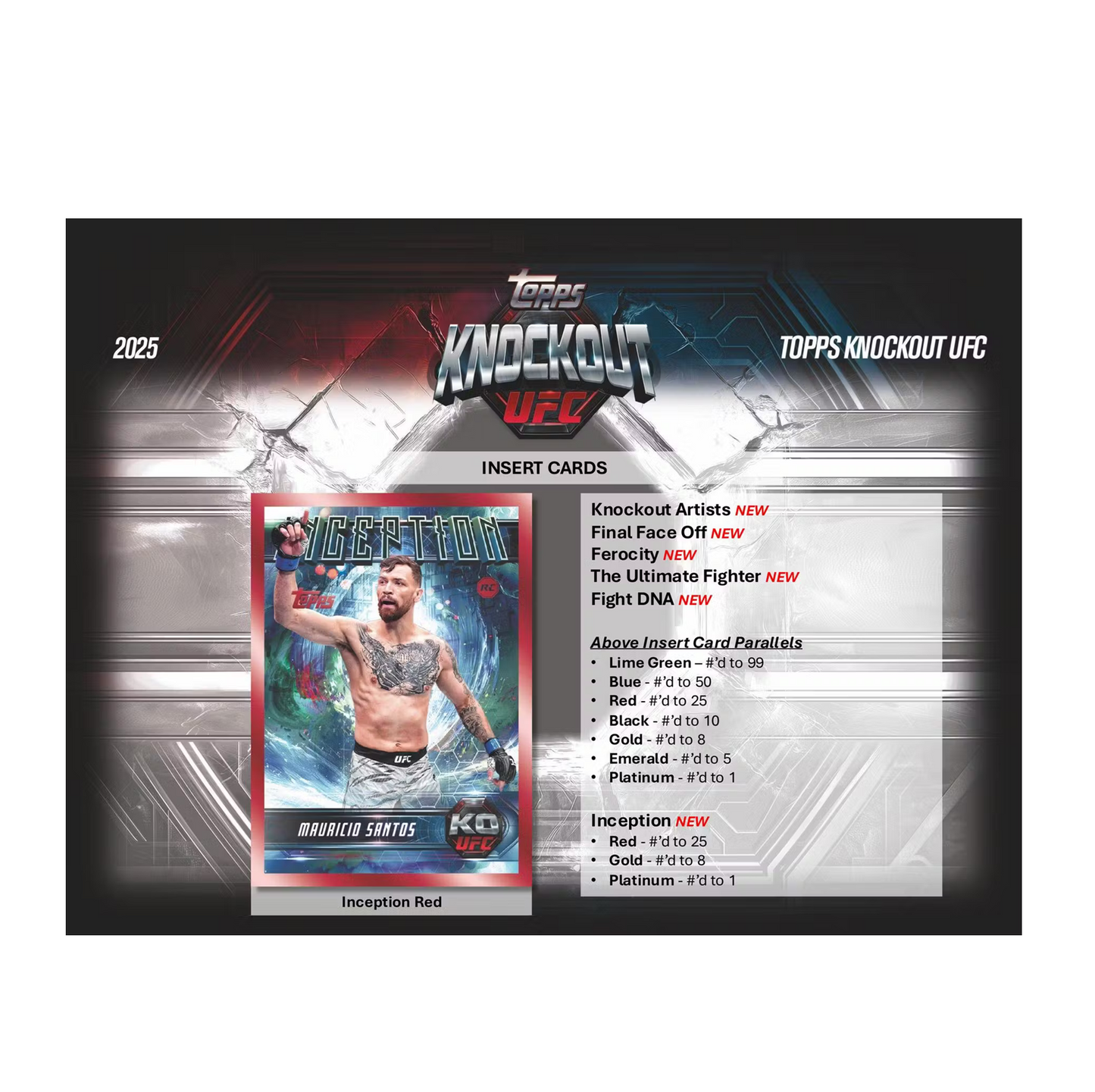 2025 Topps UFC Knockout Hobby Box