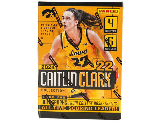 2024 Panini Caitlin Clark Collection Basketball Hobby 6-Pack Blaster Box (Dot Parallels)