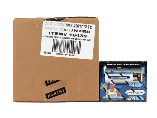 2024-25 Panini Prizm Basketball Retail 24-Pack 20-Box Case