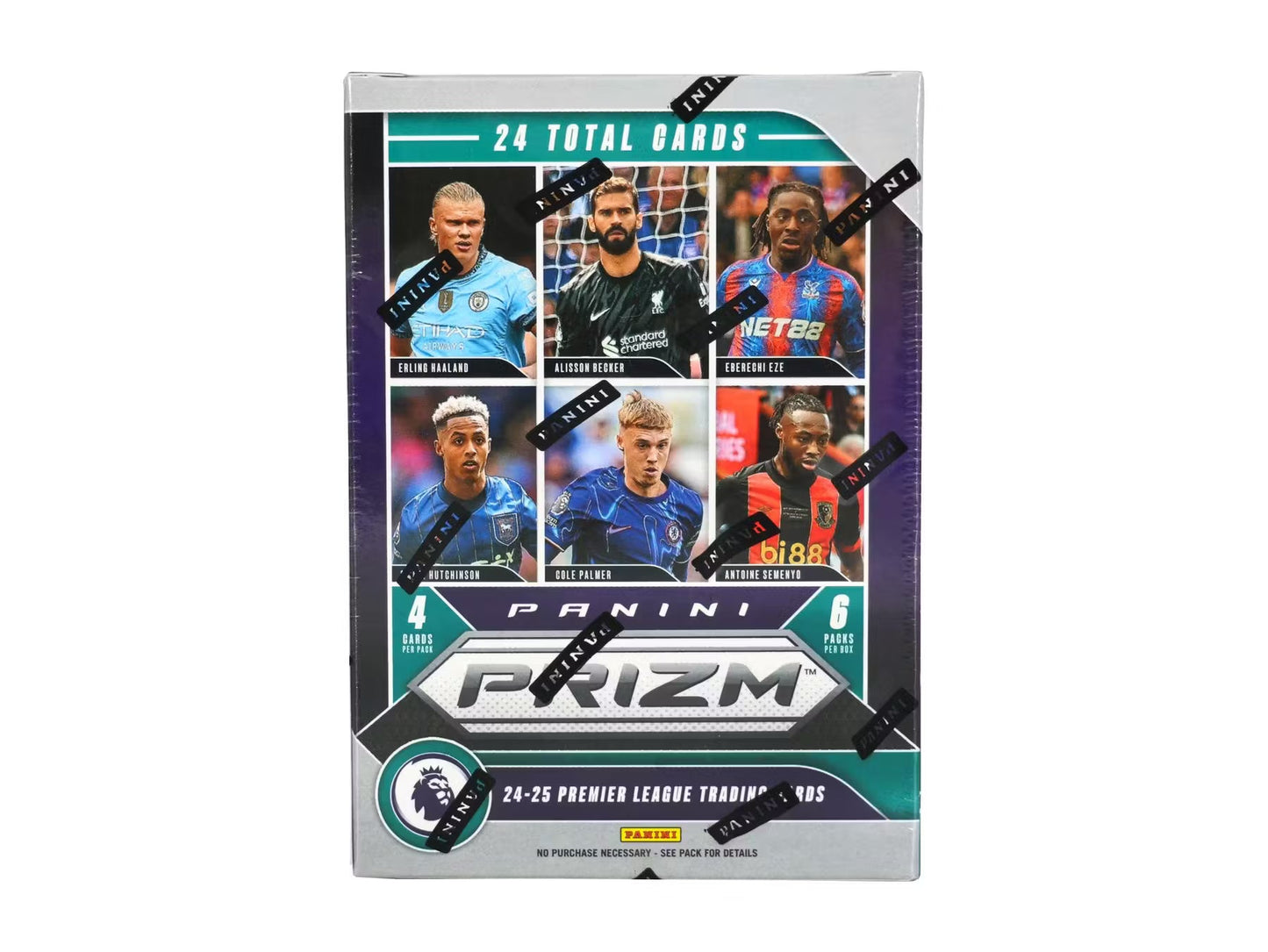 2024-25 Panini Prizm Premier League EPL Soccer 6-Pack Blaster Box (Pink Mosaic Prizms!)