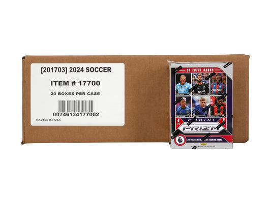 2024-25 Panini Prizm Premier League EPL Soccer 6-Pack Hobby Blaster 20-Box Case