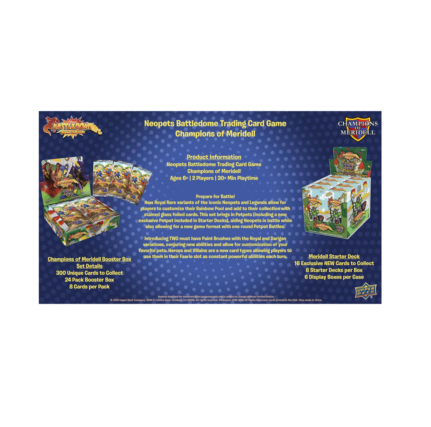 Neopets Battledome TCG Champions of Meridell Booster Box