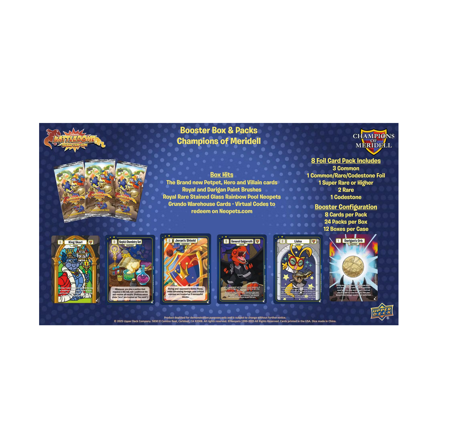 Neopets Battledome TCG Champions of Meridell Booster Box