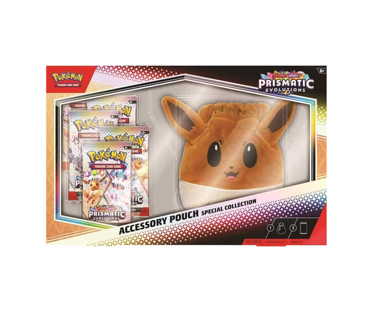 Pokemon Scarlet & Violet Prismatic Evolutions Accessory Pouch Special Collection 6-Box Case