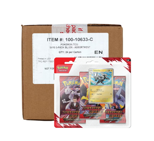 Pokemon Scarlet & Violet Destined Rivals 3-Pack 24-Blister Case