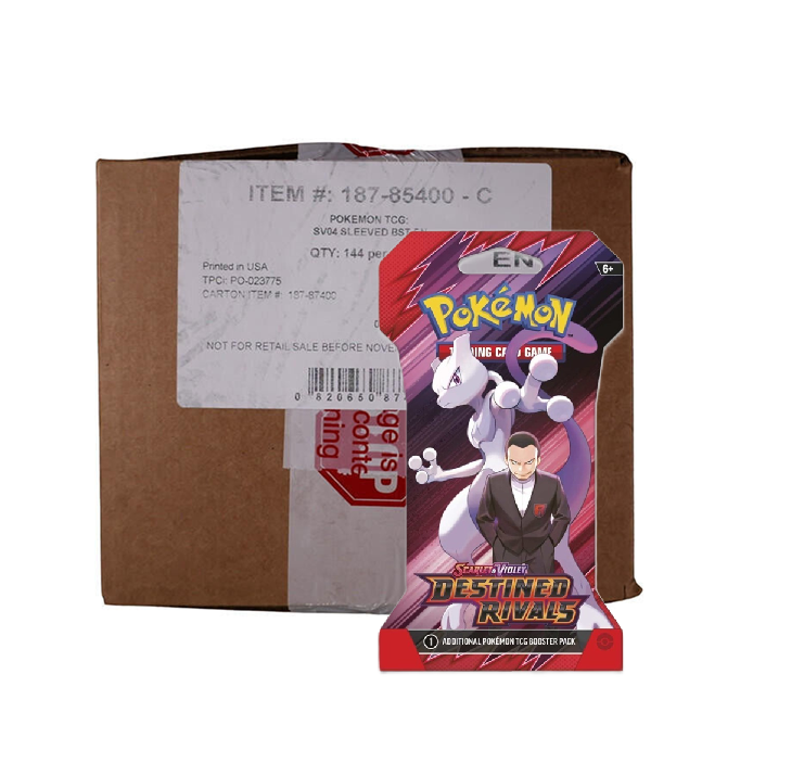 Pokemon Scarlet & Violet Destined Rivals Sleeved Booster 144-Pack Case