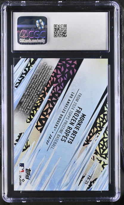 2024 Topps Pristine Mookie Betts #FR-25 Frozen Ropes CGC 10