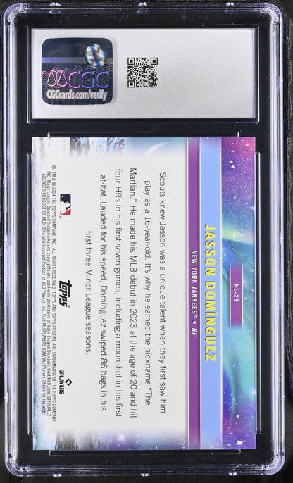 2024 Topps Pristine Jasson Dominguez #NL-23 Northern Lights CGC 10