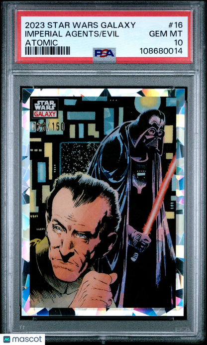 2023 Topps Chrome Star Wars Galaxy Imperial Agents Evil #16 PSA 10