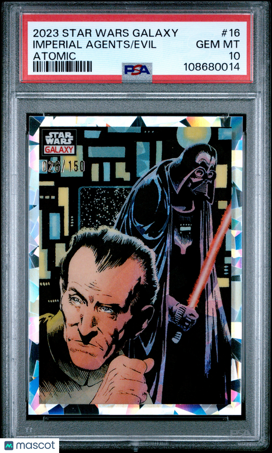 2023 Topps Chrome Star Wars Galaxy Imperial Agents Evil #16 PSA 10