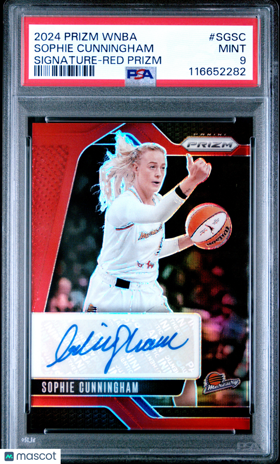 2024 Panini Prizm WNBA Signatures Sophie Cunningham #SGSC Red PSA 9