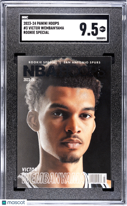 2023 Panini Hoops Victor Wembanyama #3 Rookie Special SGC 9.5