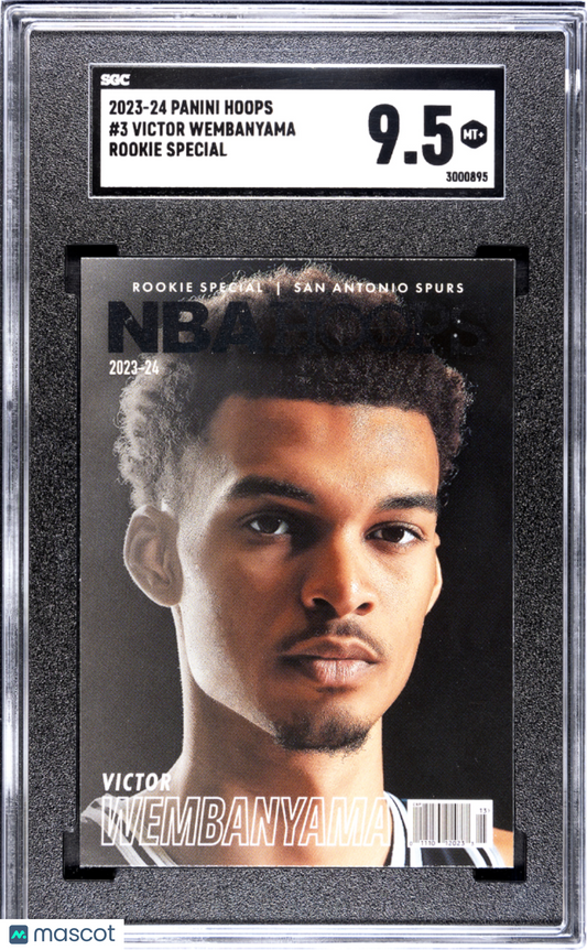 2023 Panini Hoops Victor Wembanyama #3 Rookie Special SGC 9.5