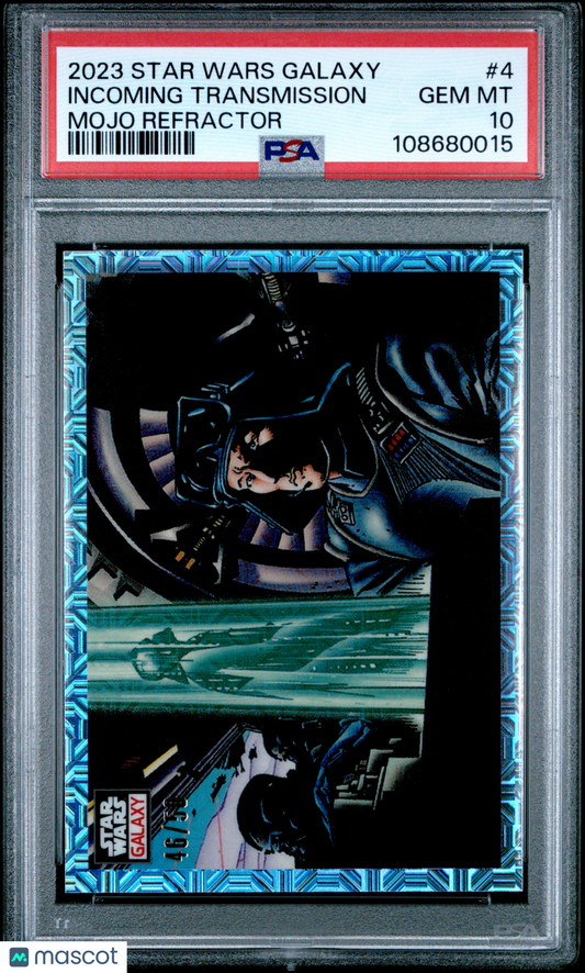 2023 Topps Chrome Star Wars Galaxy Incoming Transmission #4 PSA 10