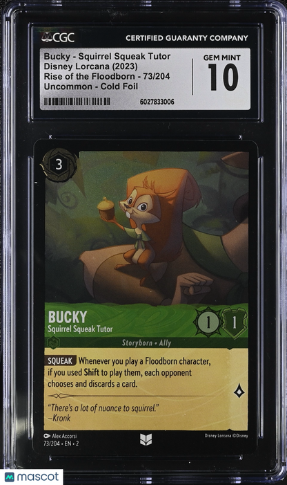 Disney Lorcana TCG Bucky #73/204 English CGC 10