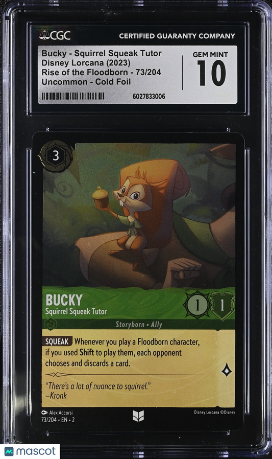Disney Lorcana TCG Bucky #73/204 English CGC 10