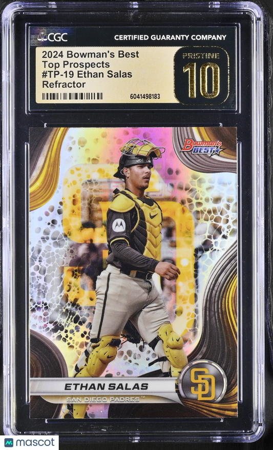 2024 Best Ethan Salas #TP-19 Refractor Top Prospects CGC 10