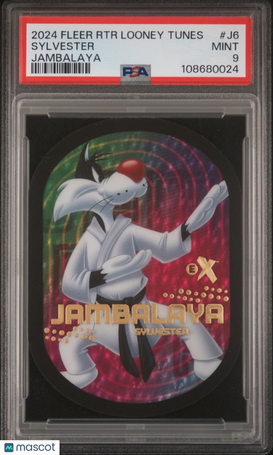 2024 Fleer Retro Looney Tunes Jambalaya Sylvester #J6 PSA 9