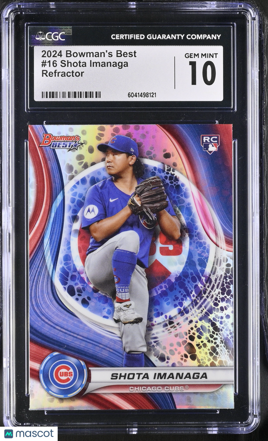 2024 Best Shota Imanaga #16 Refractor CGC 10
