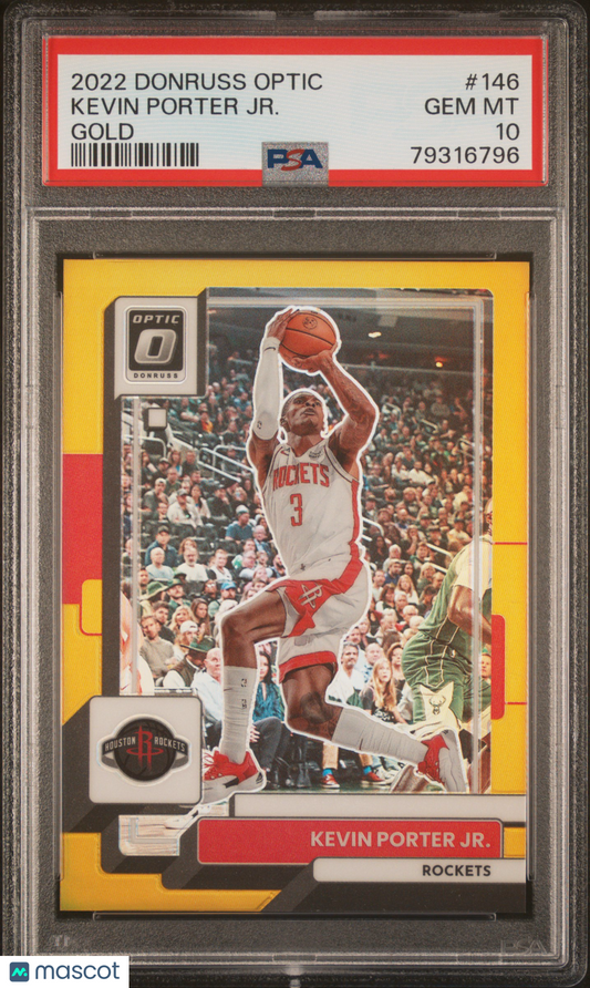 2022 Panini Donruss Optic Kevin Porter JR. #146 Gold PSA 10