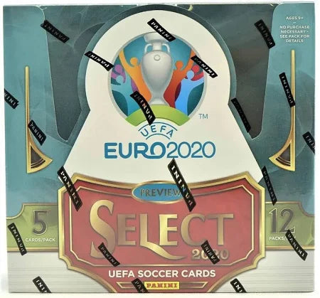 2019-20 Panini Select UEFA Euro Soccer Hobby 12-Box Case